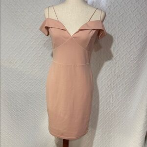 Lulu's Blush Pink Off-Shoulder Mini Dress